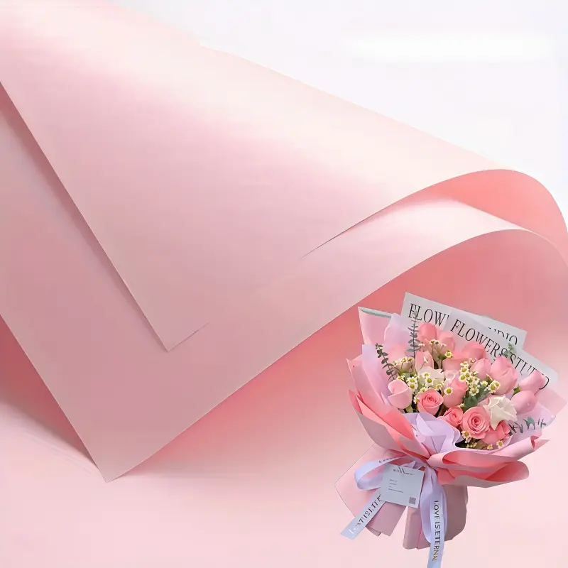 3 pieces of solid-color paper macaron-style Korean first love flower bouquet wrapping paper, waterproof floral wrapping paper, flower shop supplies, wrapping paper, flower bouquet supplies, Bouquet wrappers, fresh flower wrapping