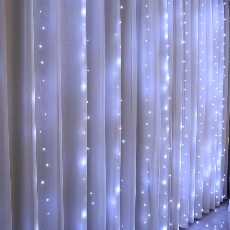 1set 9.84ft LED Curtain Fairy Lights, 300 LED Remote Control Curtain Lights, Plug In Fairy Curtain Lights, Window Wall Hanging Curtain String Lights for Bedroom Backdrop Wedding Party Xmas Indoor Decoration-Decorative 1set 9.84ft LED Curtain Fairy Lights, 300 LED Remote Control Curtain Lights, Plug In Fairy Curtain Lights, Window Wall Hanging Curtain String Lights for Bedroom Backdrop Wedding Party Xmas Indoor Decoration-Decorative