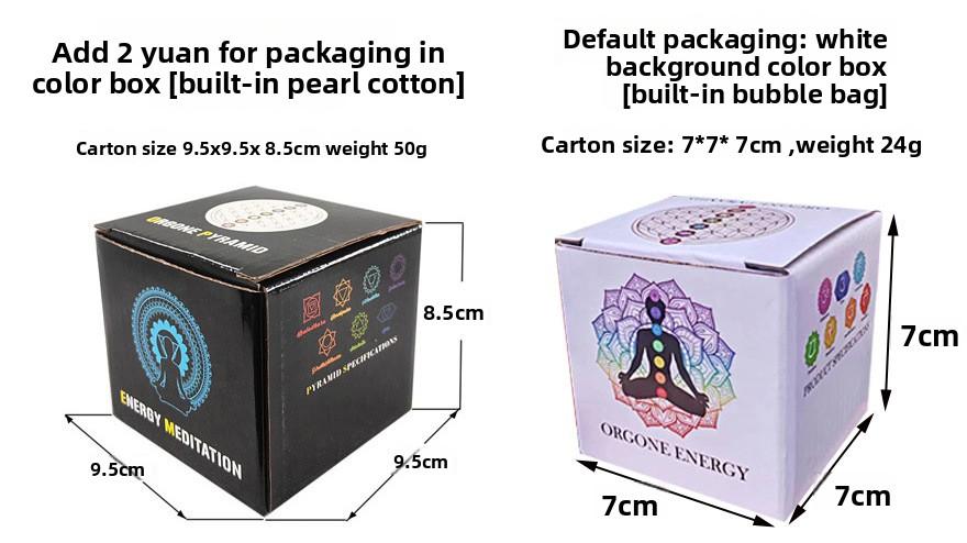 Orgonite Pyramid with Natural Crystal Chips, Pink Quartz Energy Generator for Home Decor, Spiritual Healing Ornament