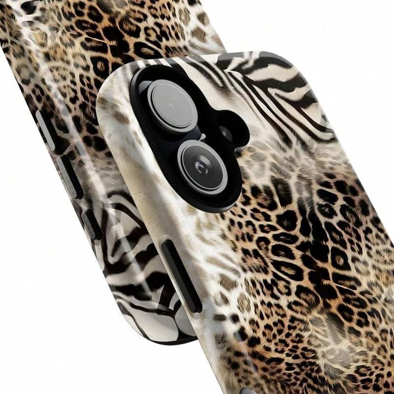 Animal Print Cheetah Zebra Tiger Phone Case Retro Design, Aesthetic Phone Cover suitable For IPhone 16 Pro Max