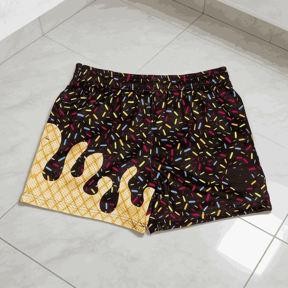 New Halloween Graffiti Shorts Men Women Breathable Comfortable Sports Shorts American Retro Basketball Shorts Streetwear Summer Casual Athletic Shorts