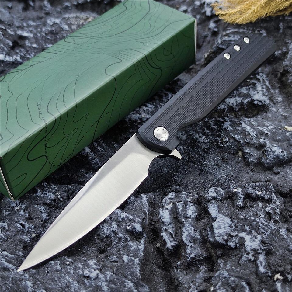 3801 Outdoor Folding Knife 8Cr13Mov Blade G10 Handle Camping and Fishing Knives Unisex Gift Everyday Carry Tool Fruit Knife