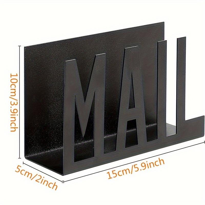 Space-Saving MAIL Letter Holder, Durable Metal Wire Sorter, Desk & Wall Dual-Use Mail Organizer