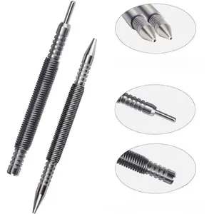 2 Pcs Dual Head Spring Loaded Nail Set, 1/16″ & 3/32″ Hammerless Hinge Pin Punch Set, Strong Force Door Pin Removal Tool, Practical Gift for Men & Fathers Day