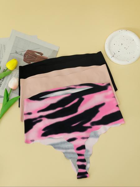 3 Piece Maternity High Waist Panty Set, Designed for Moms with Thong and Wavy Edges, Comfortable Underwear for Pregnancy, Maternity Supplies