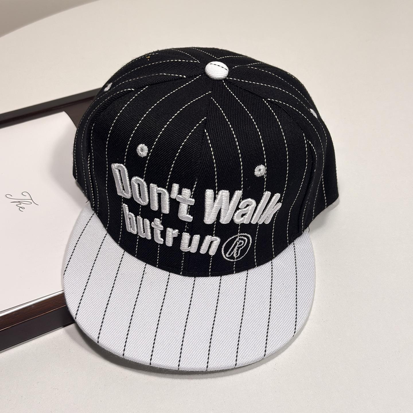 Classic and super stylish cross-border new product trendy street hip-hop hat with letter print, flat brim, unisex, adjustable - DONTWAIK model