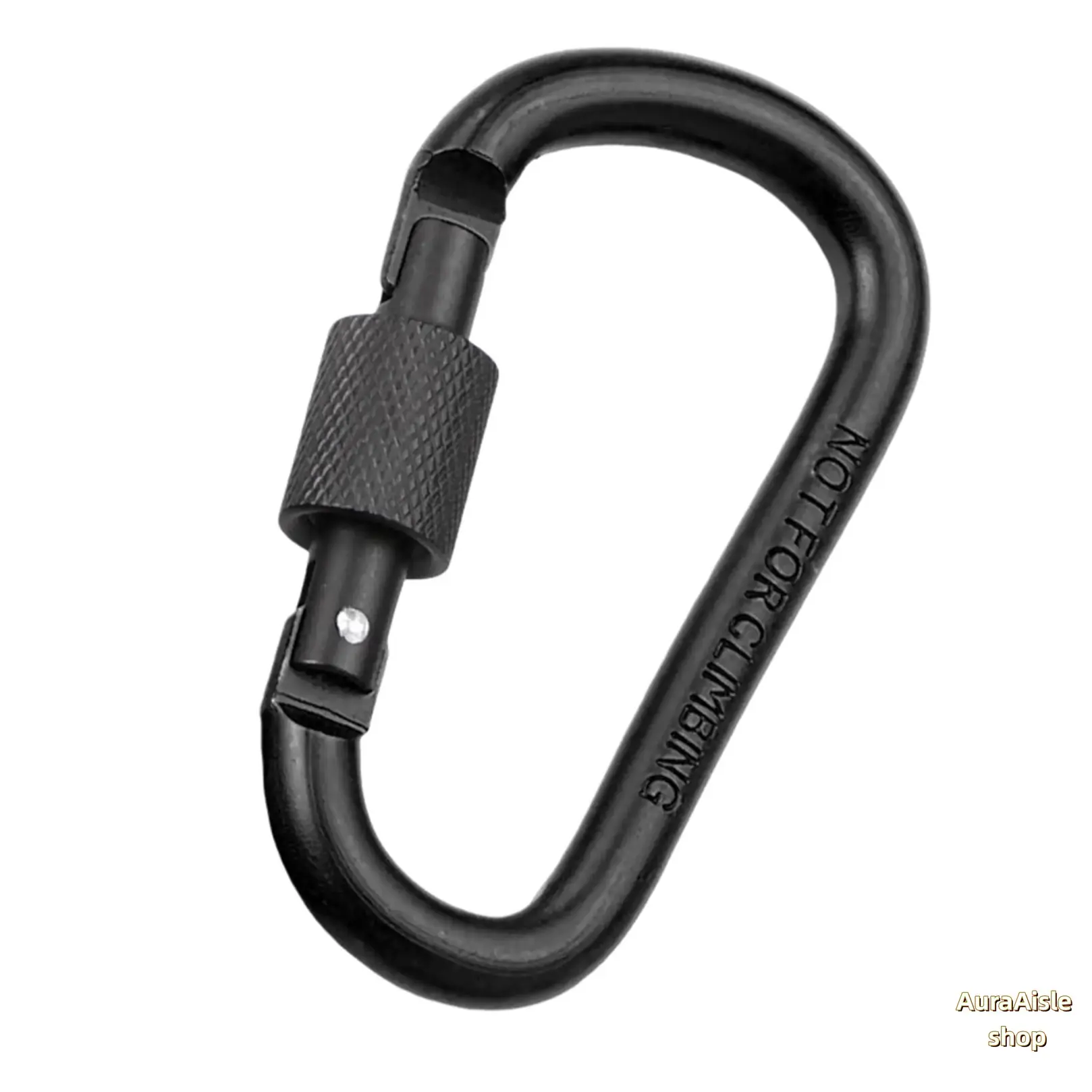 6/8/12-Pack D-Shaped Spring-Loaded Aluminum Alloy Carabiner Buckles, Lightweight Anti-Rust 1-Hand Snap Clips, Anti-Corrosion Outdoor Gadgets for Camping Hiking/Fishing Keychain & Backpack Organization