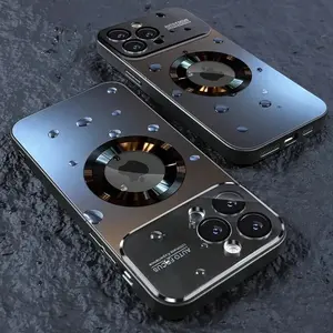 Magnetic Ring Case for iPhone 17 Air 17 16 15 14 13 12 Pro Max Plus with Camera Protection,Vintage,Skull,Protective