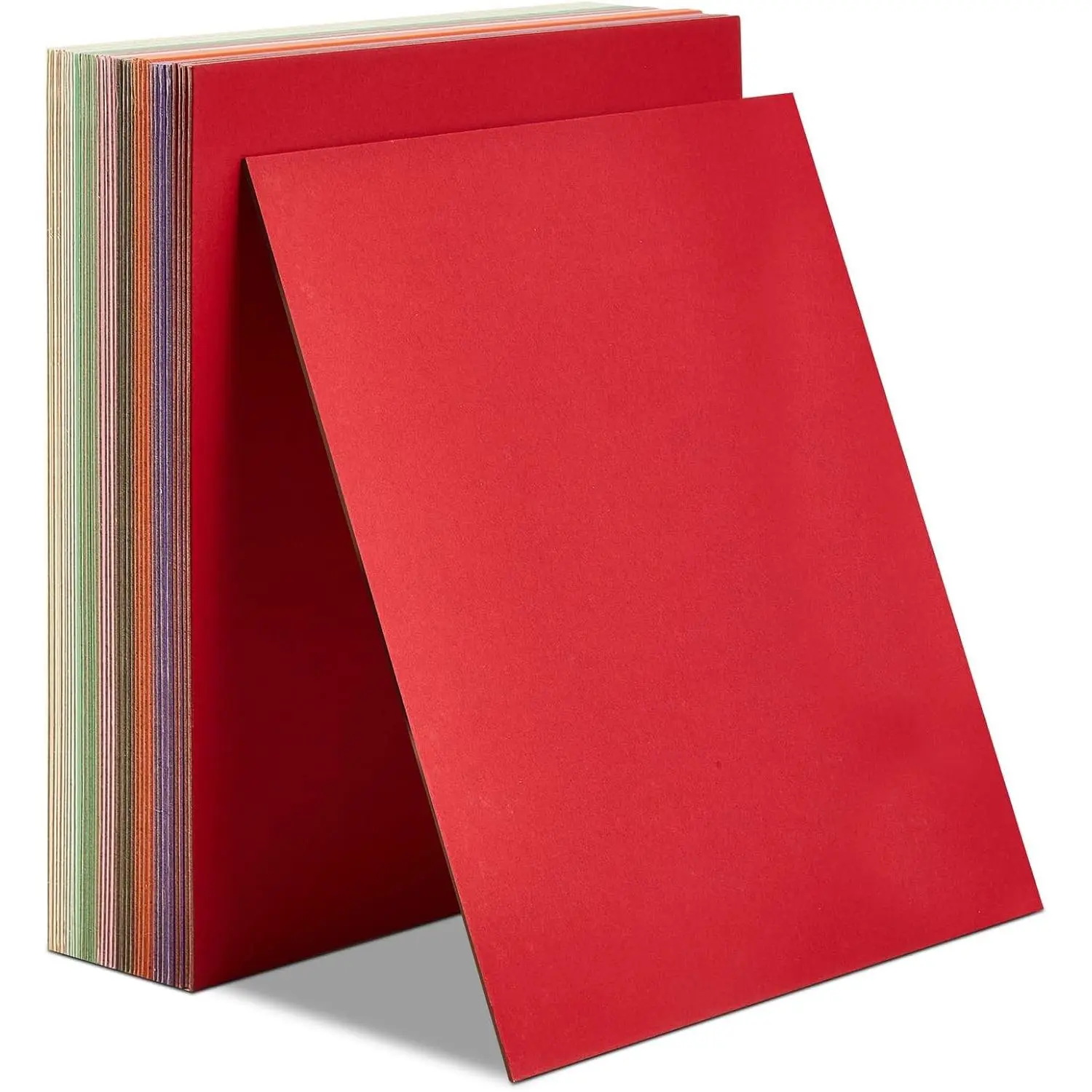 32 Pcs Christmas 50 Pt 11'' x 8.5'' Assorted Colored Chipboard Sheets Thick Book Board Heavy Duty Cardboard for Crafts Kraft Board Book Binding Cover for Stamp Crafts Supplies(Multi Colors)