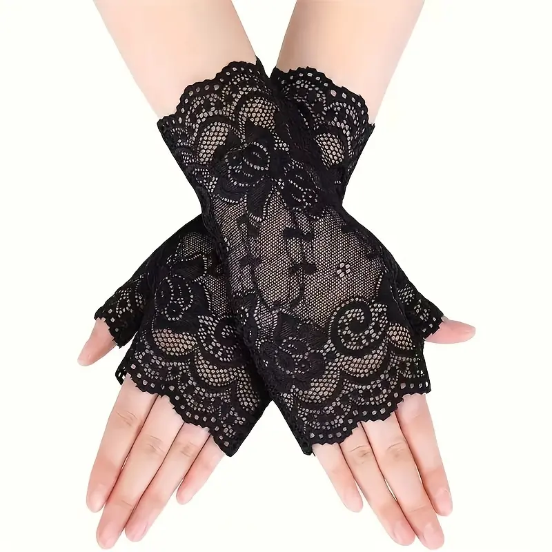 Women's Lace Half Finger Gloves
