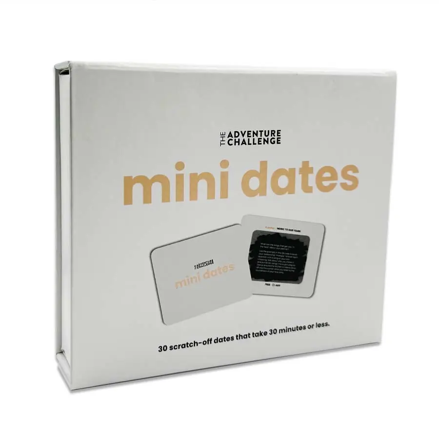 The Adventure Challenge: Mini Dates | Quick Scratch Off Date Cards, 30 Fast Date Ideas That Take 30 Minutes Or Less For Busy Couples
