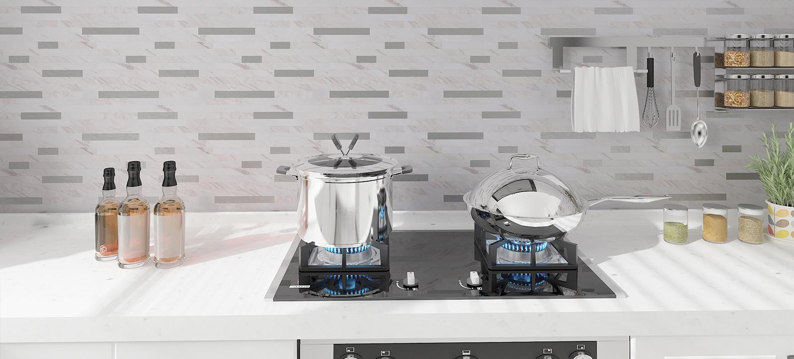 2026 New Peel and Stick Stone Tile Backsplash, Stick on Tiles for Backsplash,, Fireplace (10 Sheets, Bright Carla White)