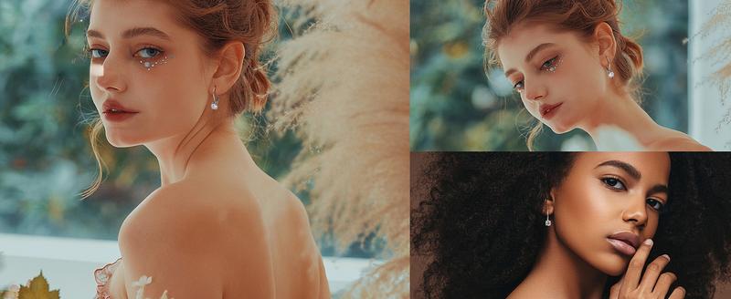 Fansilver synthetic Moissanite Earrings,1.0ct-2.0ct D Color Brilliant Round Cut Lab Earrings Dangle Earrings synthetic Moissanite Leverback Drop Earrings