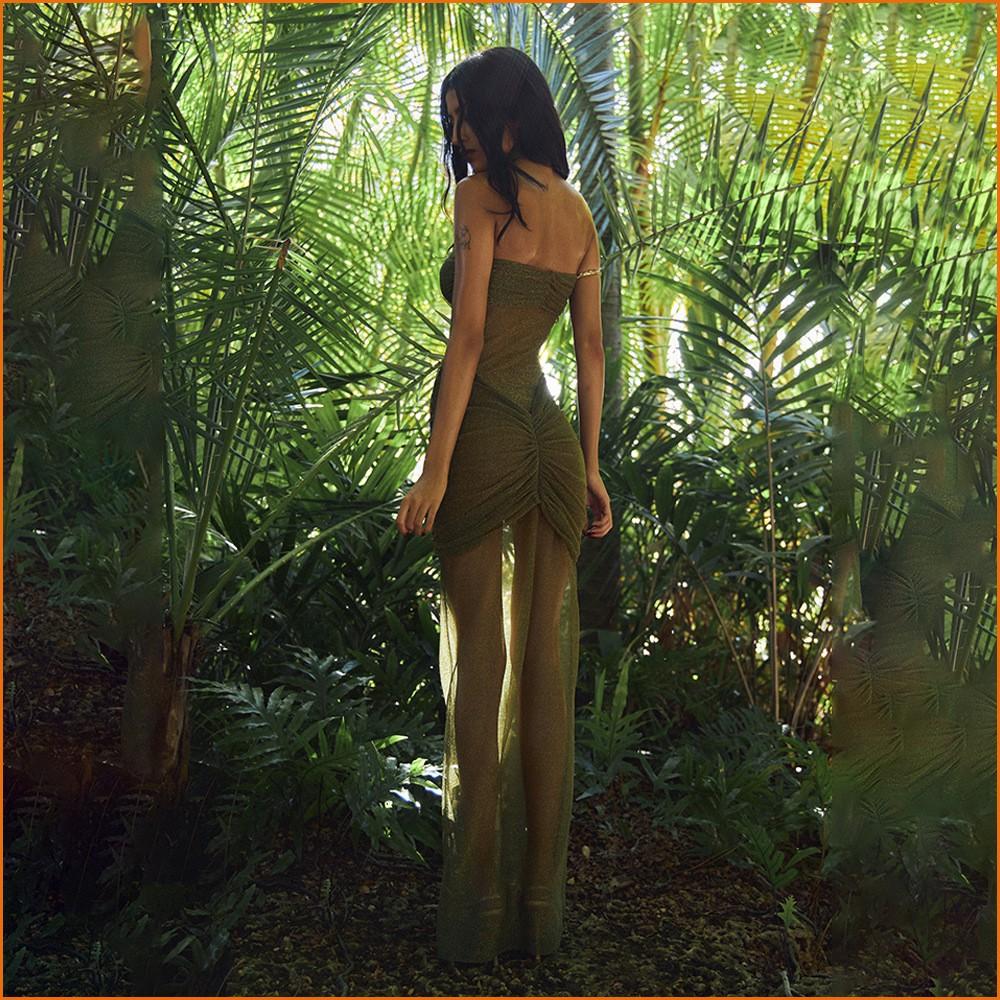 KODA & CO 04 European & American 2025 New Style Sexy & Elegant High-End Slim Fit Tube Backless Mermaid Maxi Dress