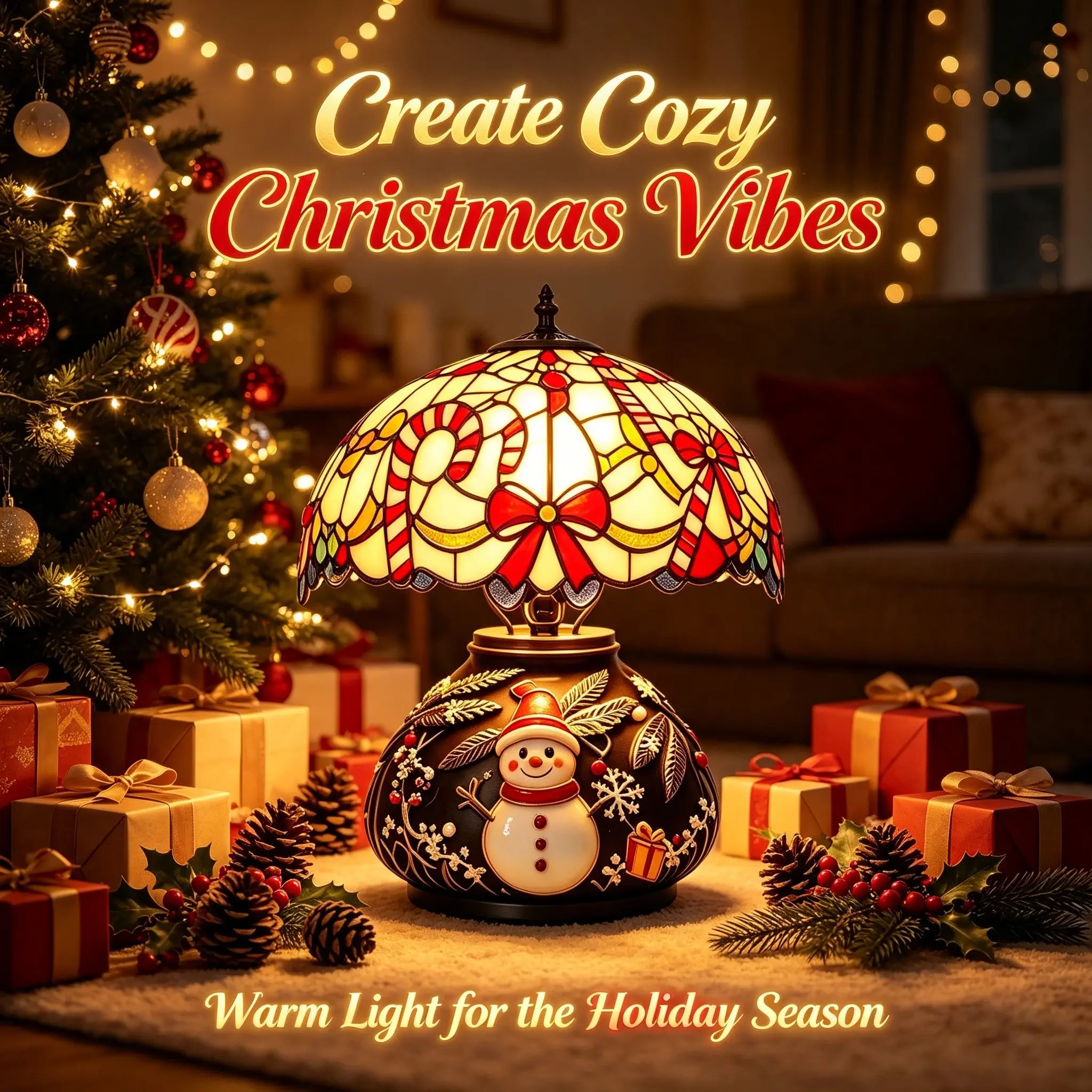 Exquisite snowman-style Christmas night light with USB cable, vintage snowman decorative small table lamp, vintage painted style desktop night light, a home festival gift for the bedroom and living room, suitable for Christmas use.