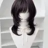 Brown Short Wig for Women, Layered Cut, Lightweight Summer-Friendly Full-Cap Wig, Natural-Looking Breathable Synthetic Hair, All-Season Wear, Synthetic Fiber Wig