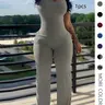 【Black Friday】Fashion Sleeveless Jumpsuit for Women, Plain Color with Pockets, Casual Long/Regular Length, Unlined and Lightweight Design, Casual Jumpsuit Overalls