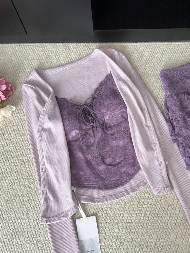 2026 New Women Birthday Rave Korean Fashion Gyaru  Coquette Outfits 2 Piece Set Fake Two Pieces Top + Mini Ruffle Skirts Chic