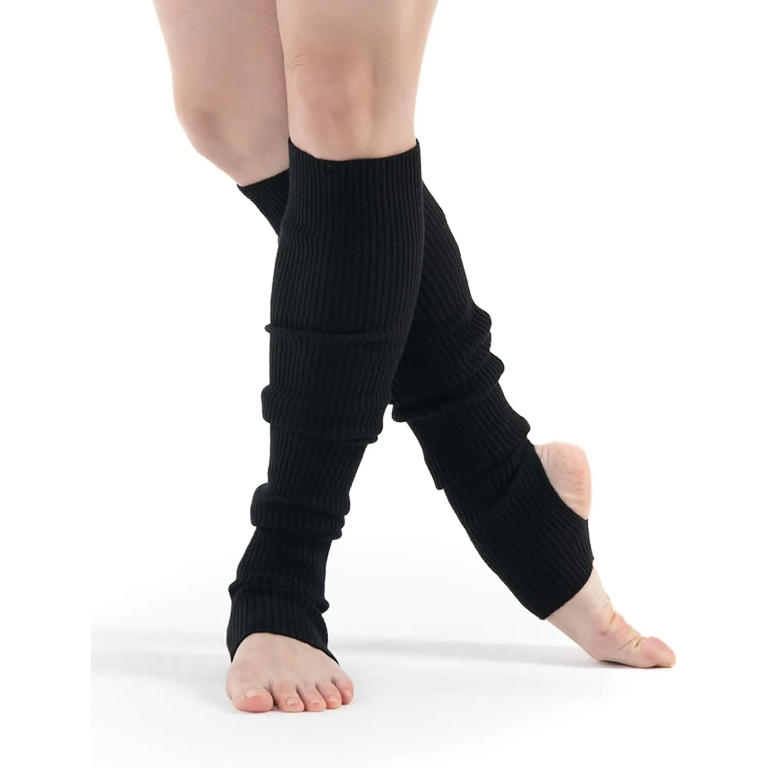 Leg Warmers & Socks for Women's Dance & Yoga - Open Toe & Heel - Eighty's 80s Ribbed Party & Sports Socks