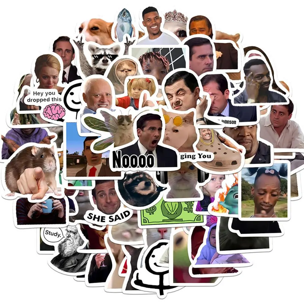 10/30/50/100pcs Classic American TV Series Funny Meme Stickers Cartoon Expression Decal Suitcase Phone Helmet Decoration Sticker