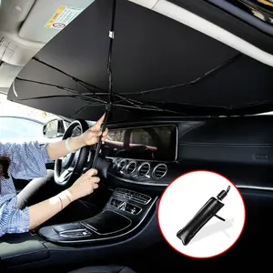 Car Windscreen Sun Shade Umbrella, Foldable UV Heat Reflective Front Window Cover, Portable Car Cooling Protector for Summer, Car Windshield Sun Shade