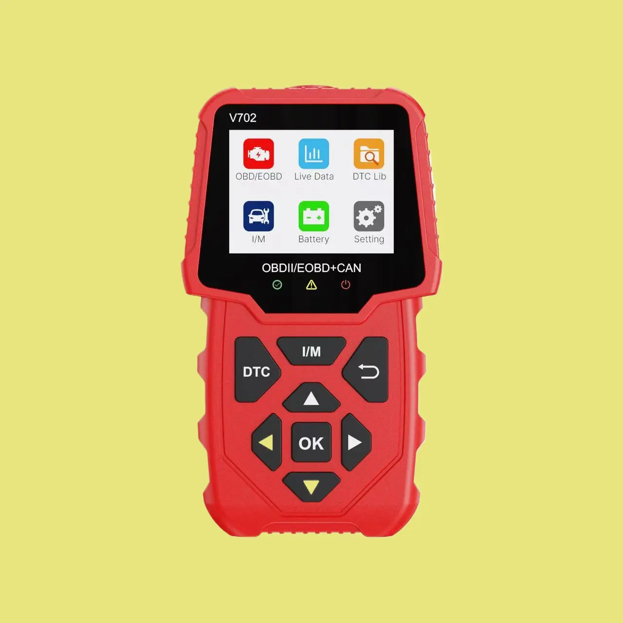 V702 Handheld OBD2 Car Diagnostic Code Reader with 2.8 Inch Screen Smart Portable Scanner for All 1996+ Vehicles