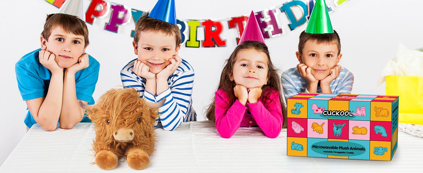 Highland Cow Stuffed Animals, Microwavable Stuffed Animals Heating Pad for Cramps, Pain Stress Relief, Heatable & Coolable Lavender Scented Cow Plush Toy for Anxiety, Women Kid Bedtime Highland Cattle