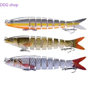 3Pcs 8-Segment Multi-Jointed Fishing Lure Set, 135mm 20g Crankbait Wobblers, Lifelike Artificial Bait, Freshwater & Saltwater Fishing Equipment, Practical Father’s Day Gift for Anglers