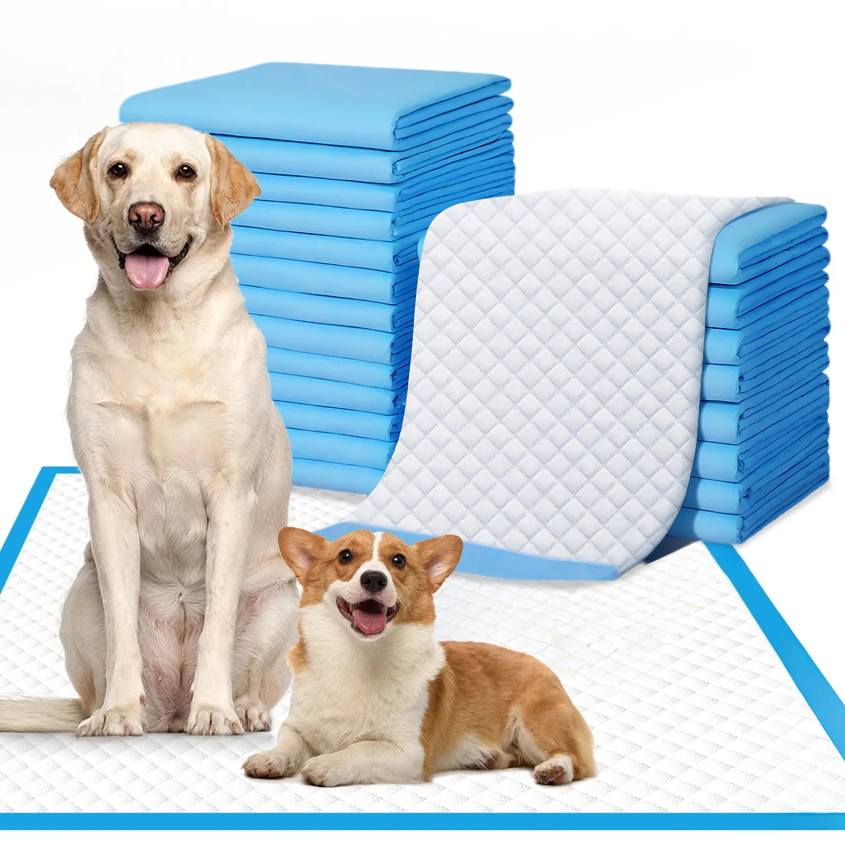 Puppy Pee Pads Pack of 20 , 31.5" x 59" Extra Large Dog Training Pads, 6-Layer Super Absorbent Pet Potty Pads, Leak-Proof & Quick-Dry Pee Pads for Dogs, Cats, Puppies, Rabbits