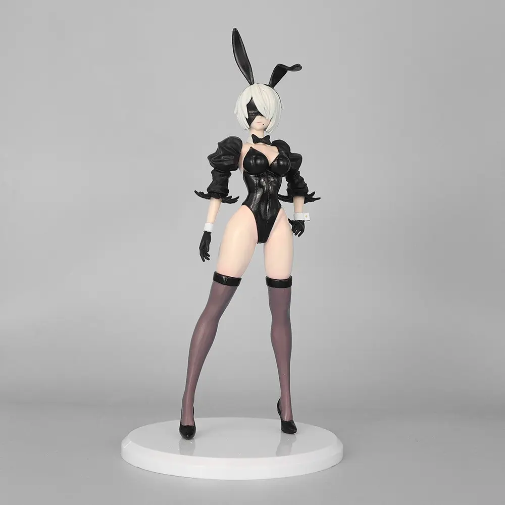 Anime Girl Figure, 2b Nier Girlfriend Handmade Model, Uniform Maid Beauty Girl Car Box Decorative Item, Collectible Gift, PVC Figure, Anime Figures
