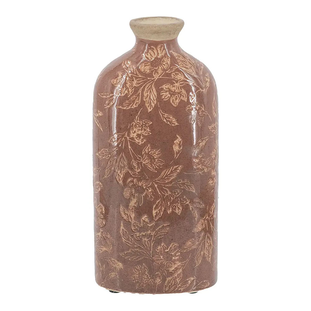 ARCH Red Ceramic Accent Vase with Floral Motif 4.7x3x10 Inches Small Decorative Vase for Home Decor Living Room Shelf Table Centerpiece Modern Flower Vase 6 Pack, Home Furniture and Household Product Search Terms for US Online Shopping
