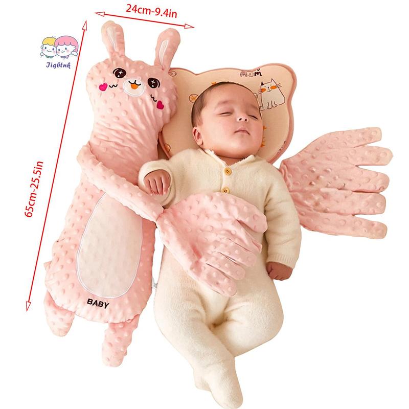 Baby Soothe Toy with Large Palm Cute Stuffed Animal Baby Patter Snuggle Toy Plush Doll for Newborns