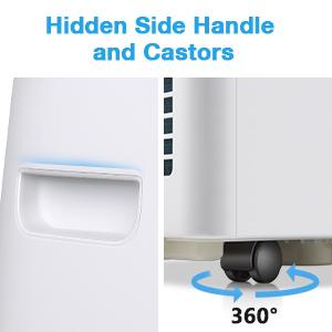 COWSAR Portable Air Conditioner, 12000 BTU/13000 BTU for Room up to 550sq. ft-600 sq. ft, Dehumidifier & Fan, Portable AC with 3 Fan Speeds, Automatic Louver Sweep,24H Timer, Remote Control, ECO