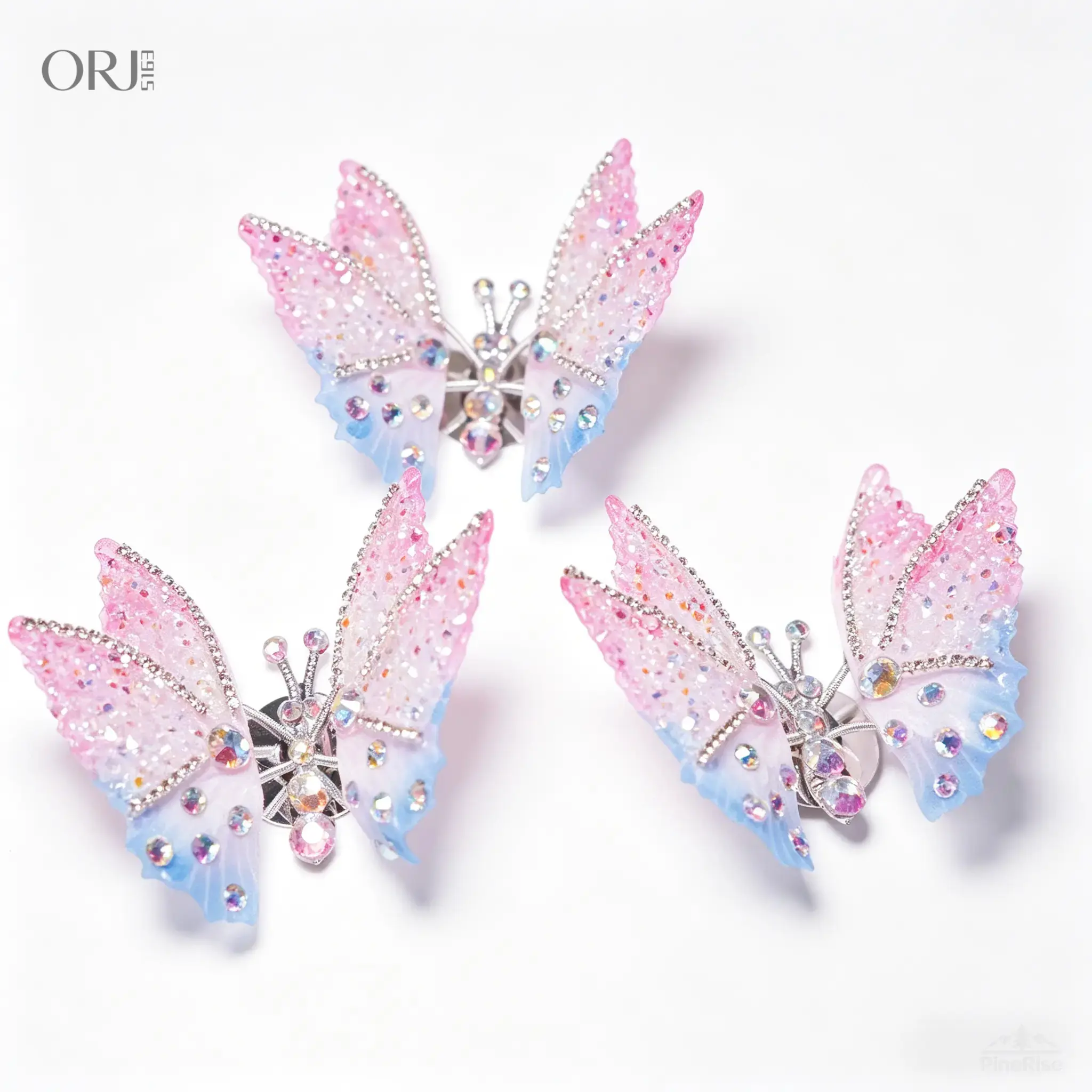 4pcs Moving Flying Butterfly Decor - Pink/Purple Graphic Decal, Car Accessories Women, Decals for Vehicles, Pink Room Decor, Girls' Indoor Pendant Ornament, DIY Birthday Gift