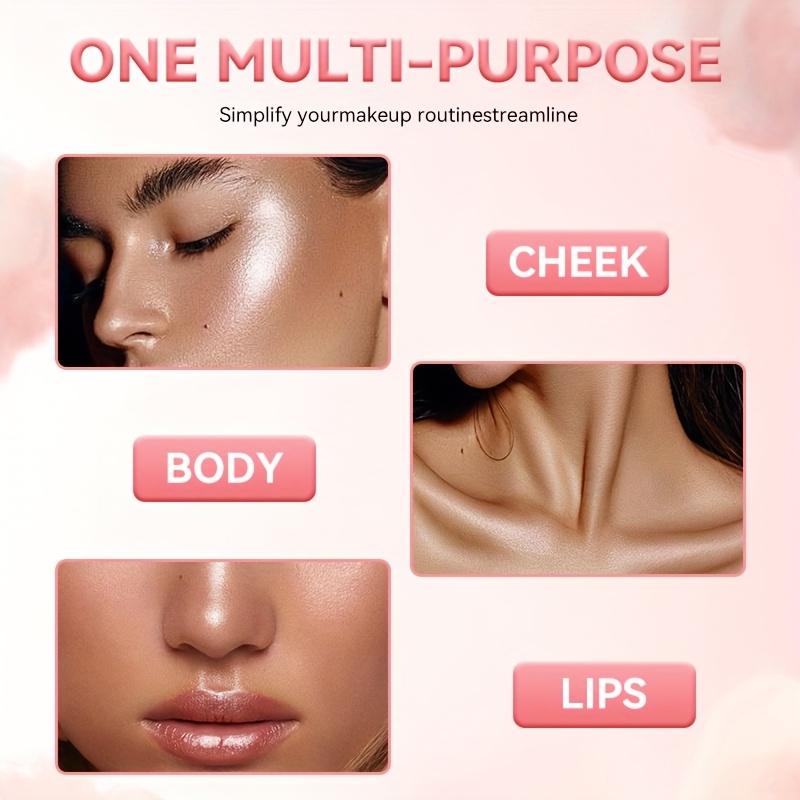 Jelly Highlighter Stick Waterproof and Sweatproof Long-lasting Brightening Party Holiday Gift