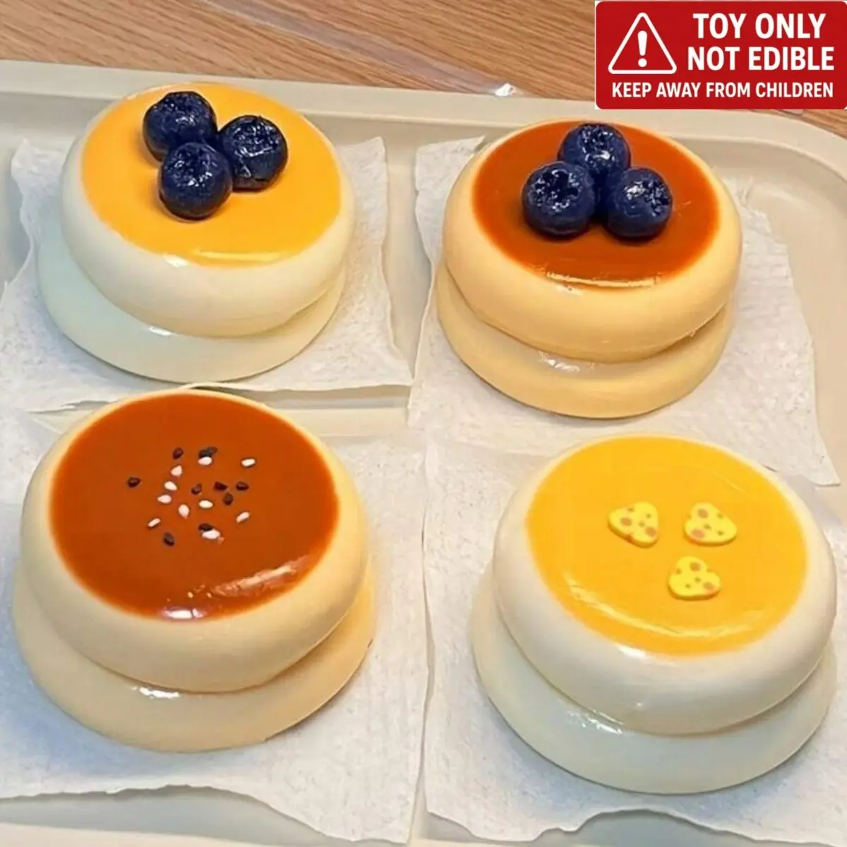 Taba squishy Toy Realistic Mousse Cake Squishy Toy, Soft Slow Rebound Squeeze Toy, Ultra-Soft Muddy Texture Toy, Fun Design Cute Food-Shaped Finger Toy, Suitable for Office Desk And Room Table Decoration - Ideal Choice for Christmas