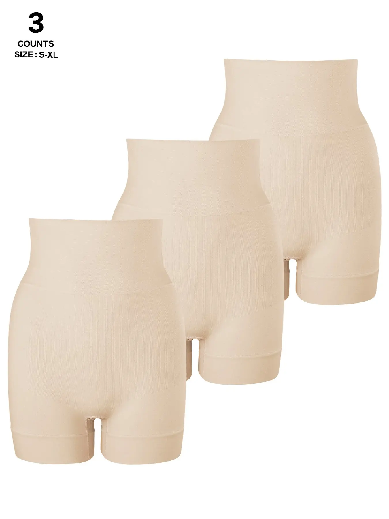 Women High Waist Seamless Tummy Control Shapewear Shorts, Butt Lifting Anti Chafing Boyshorts, Compression Underwear for Dresses & Jeans
