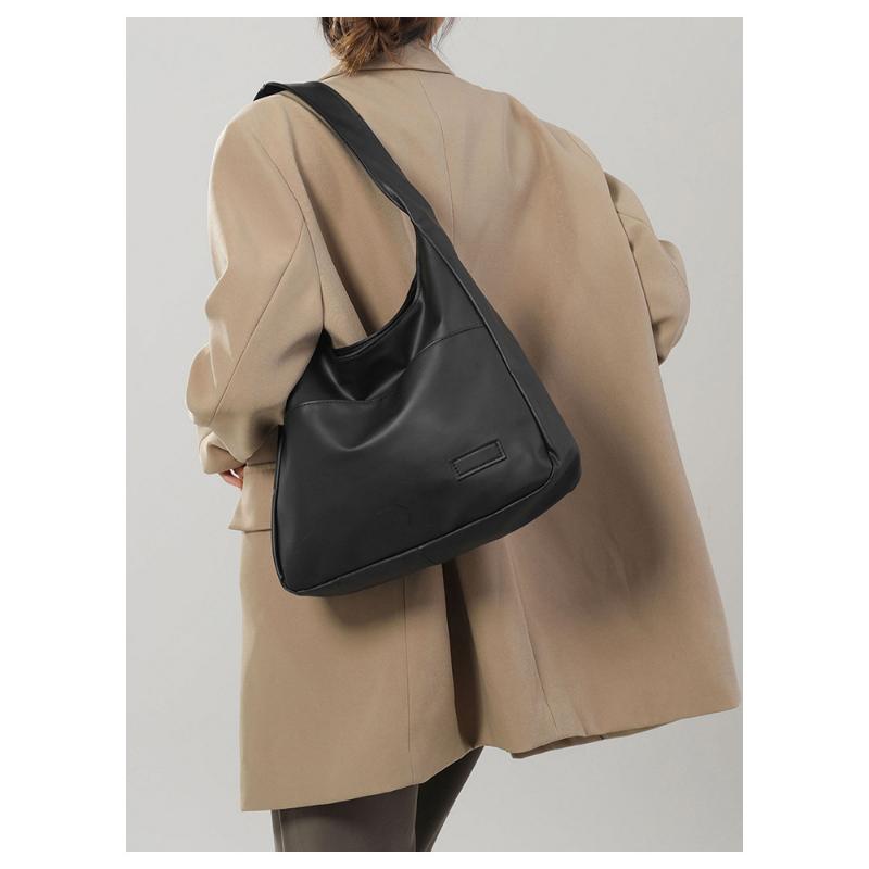 Large Capacity Retro Bag Women's Simple Tote College Student Class Shoulder Casual