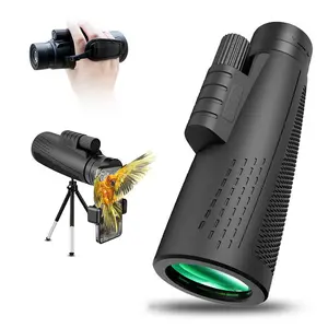 10x50 Wide Angle Monocular Telescope, Multi-Layer Film High Transparency, 50mm Large Aperture, Bird Watching, Hiking, Coastal Viewing