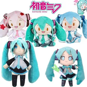 2026 new 20-29cm Hatsune Miku Kawaii Q Version Fufu Figure Plush Doll Anime Peripheral Stuffed Toy Collection Model Ornament Toys Gifts