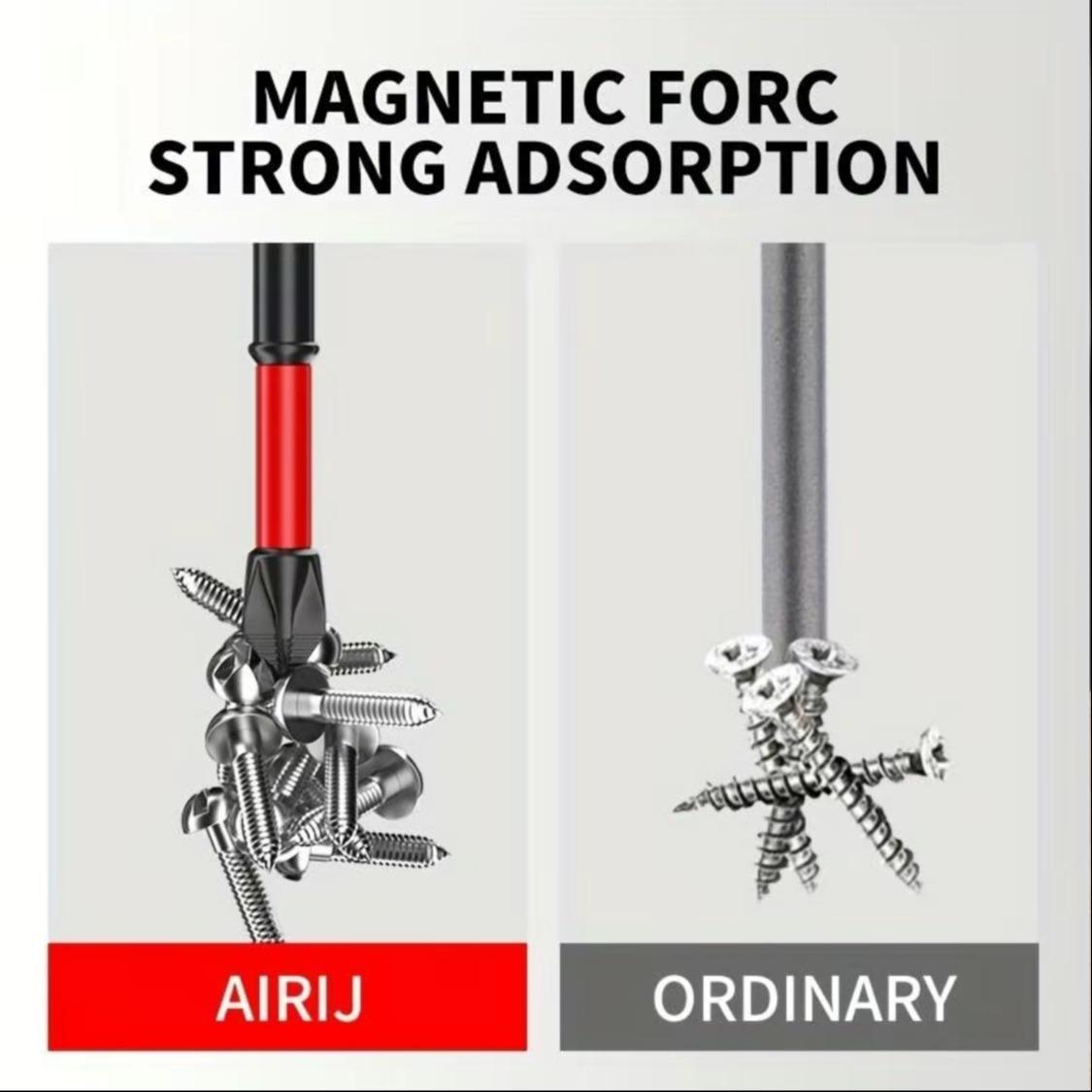 Magnetic Phillips Screwdriver Set, High Hardness Anti-Slip Heads, Replaceable Screwdriver Bits, Fits Electric & Manual Drills, Hardware Tools, Impact Drill Bits Kit with Tool Box