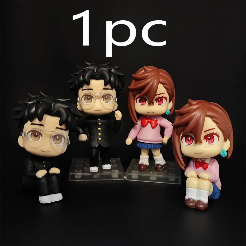 Super Natural Armed Dandadan Q Version Action Figure Figurine, Takashi Tachibana Eka Ren Akane Aizawa Collectible Model Kit, Anime Merchandise