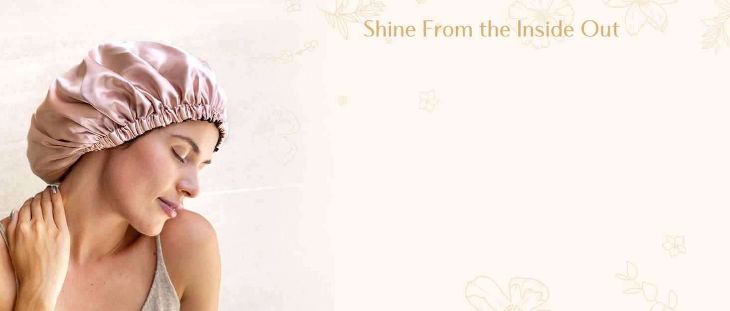 Satin Bonnet Silk Bonnet Adjustable Hair Bonnet for Sleeping Hair Bonnets for Women Curly Natural Hair