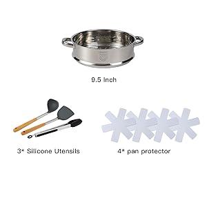 16PCS Pots and Pans Set Non Stick Cookware Set Nonstick with Cooking Set