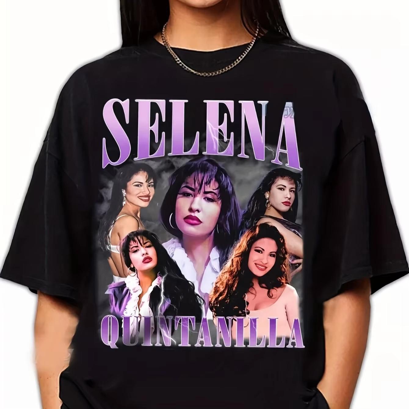 2026 summer Selena Shirt Selena Quintanilla T-shirt Retro Unisex T-shirt Graphic T Shirts Women men Clothing