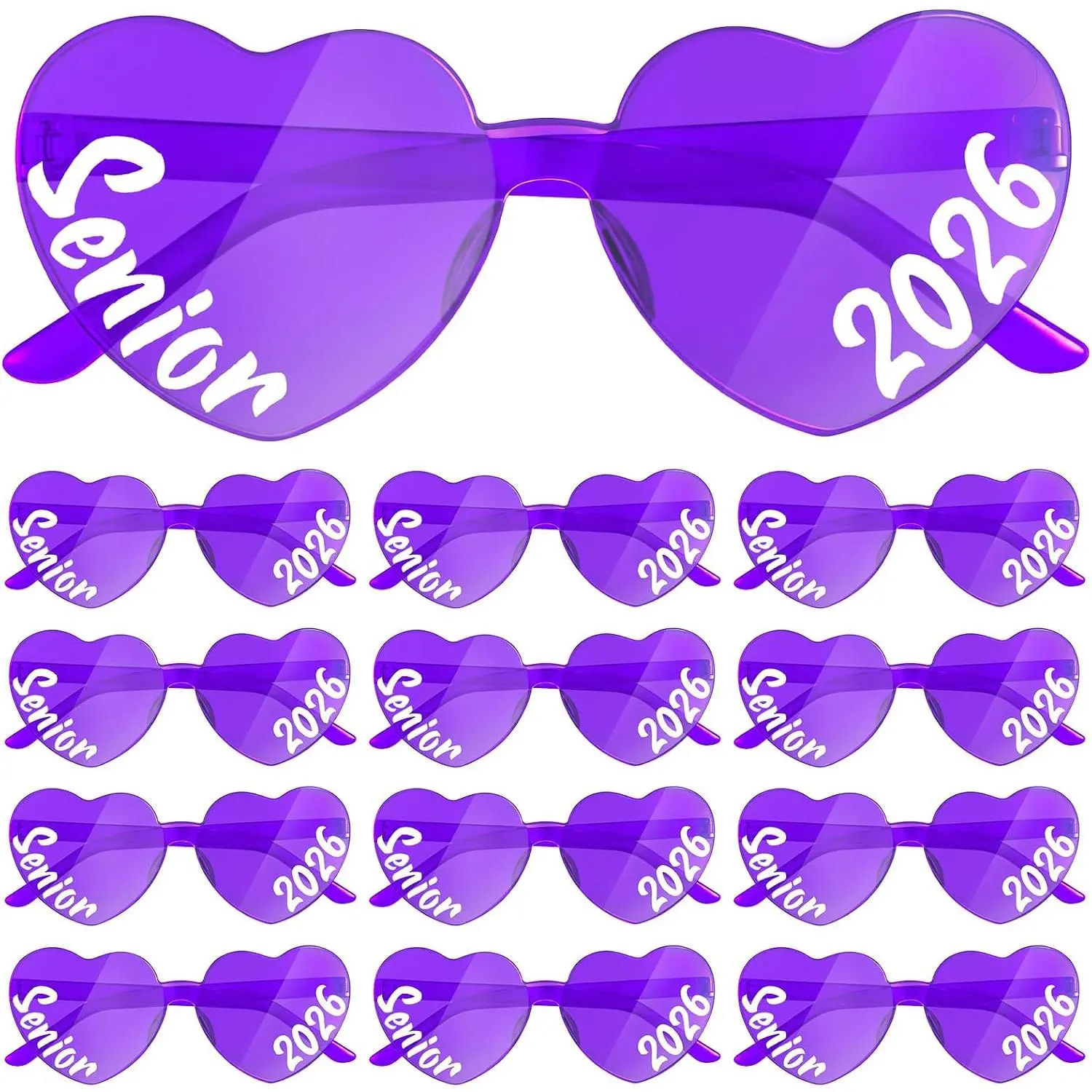 12 Set Senior 2026 Graduation Class of 2026 Heart Graduation Graduation Photo Props