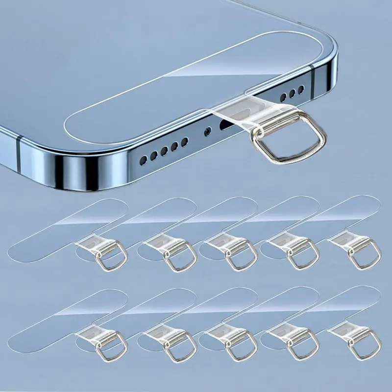 Clear Phone Lanyard Protector, Mobile Phone Lanyard, Phone Accessories, Multipurpose Anti-lost Phone Lanyard Connector for Most Phones, Phone Lanyard Accessories for Women & Men, for Phone Sling, Aesthetic, Cellphone, Cell Phone Charm, Phone Chain