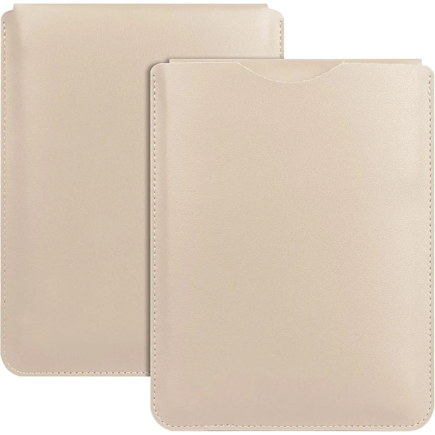Sleeve Case for 6-inch Kindle/Kobo/Voyaga//Pocketbook/Tolino E-Book E-Reader Lightweight Leather Sleeve Bag Pouch for 6-inch E-Book, White
