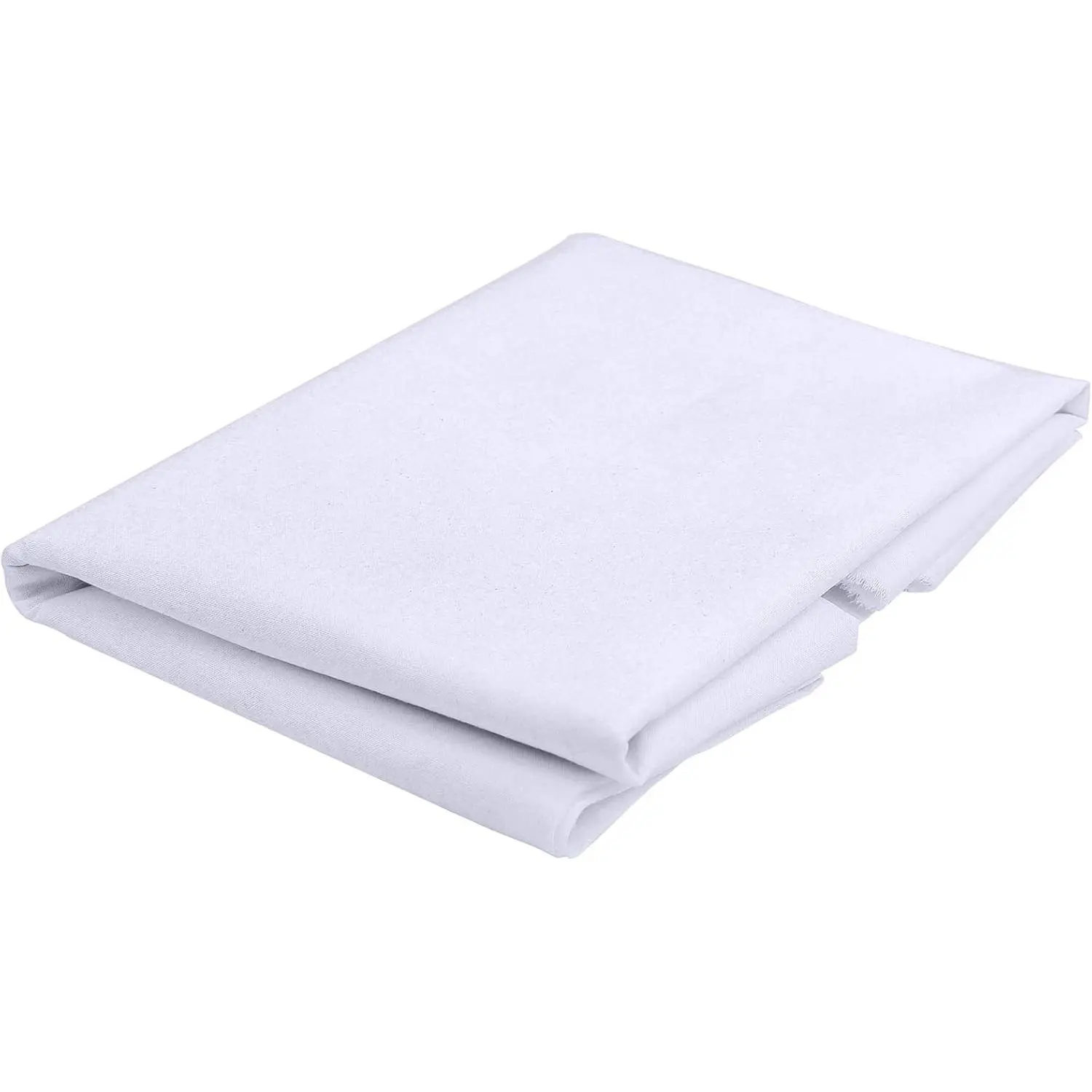 100% Cotton Muslin Fabric 60 Inch X 1 Yard Bleached Muslin Linen Fabric Suitable for Sewing Embroidery Crafts Garments (White)