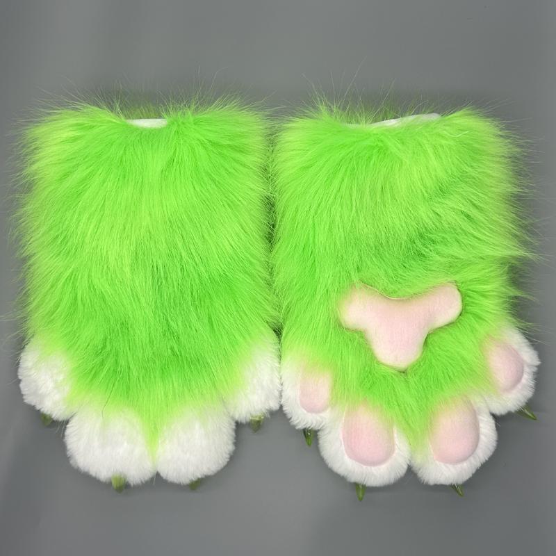 Fursuit paws gloves Furry Claw Gloves Built-in Whistle Decompression Toys Costume Party Accessories for cosplay